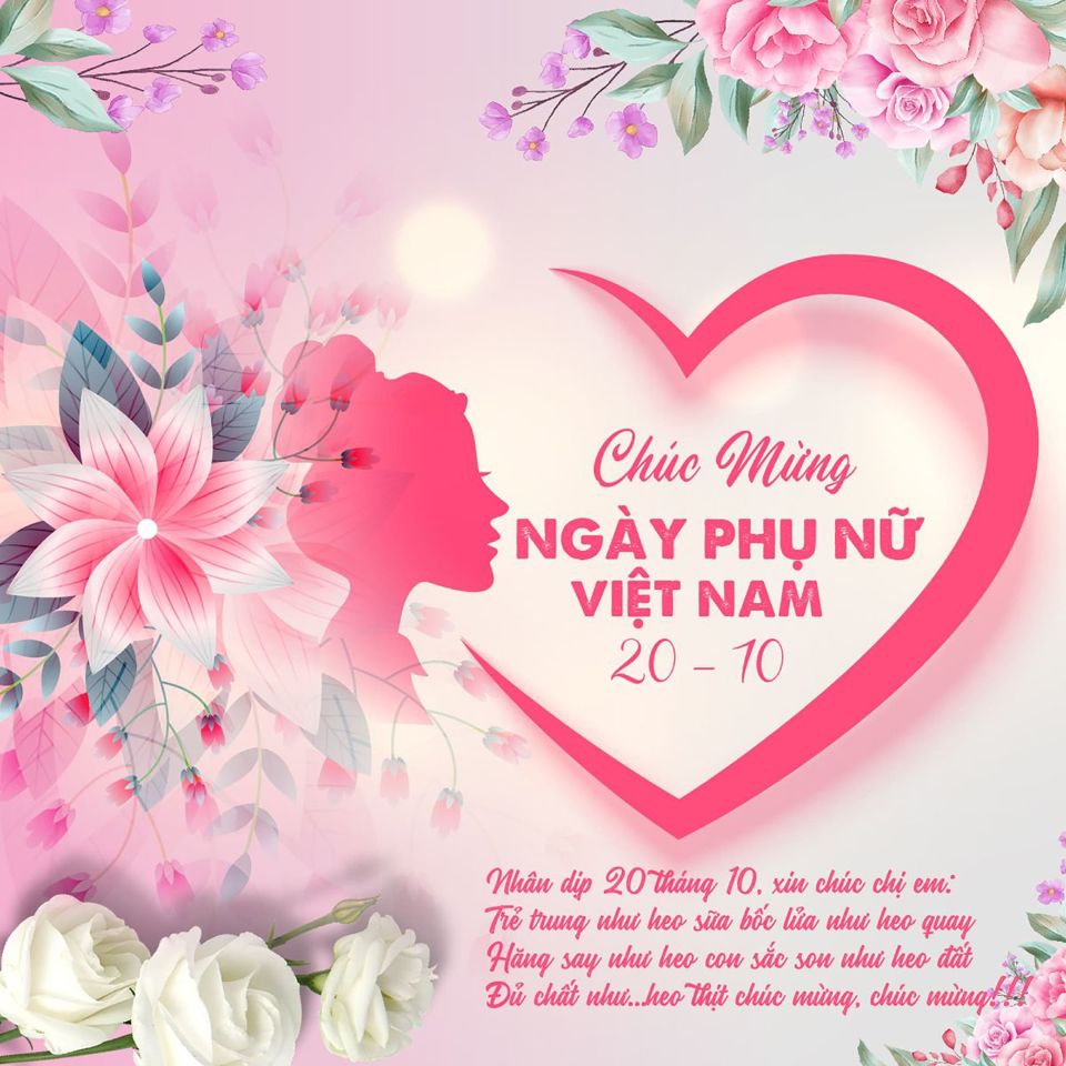 Chúc mừng ngày Phụ Nữ Việt Nam 20/10/2023. Happy VietNam Women's Days